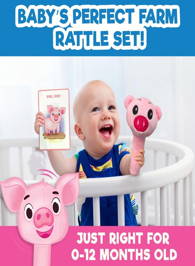 Einstein Box Baby Rattle Play Set for Infants & Babies 0-3-6-9-12 Months Old| Toys/Gifts for Infants & Newborns 0-3-6-9-12 Months Old | Farm Theme | - Image 3